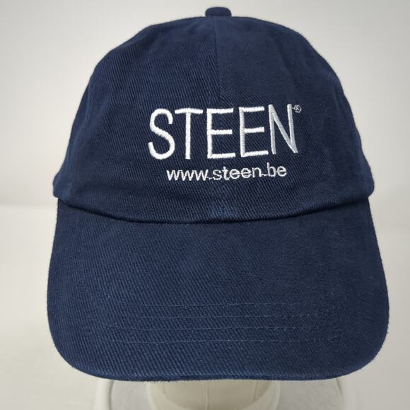 Steen Slideback Baseball Cap Blue One Size Embroidered 6 Panel Result Headwear - Picture 2 of 9